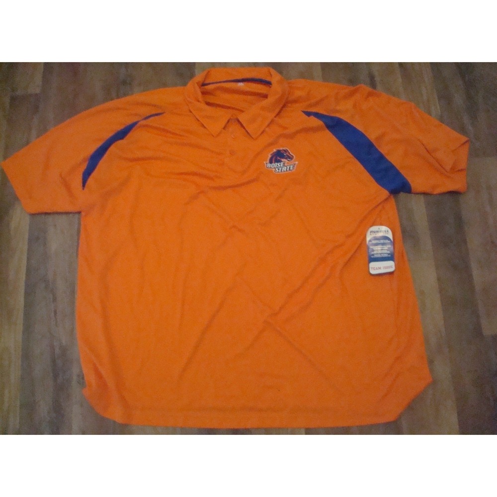 5XL BOISE STATE BRONCOS POLO GOLF   ‎ NEW  SHIRT Y2K DEADSTOCK  VINTAGE ST5